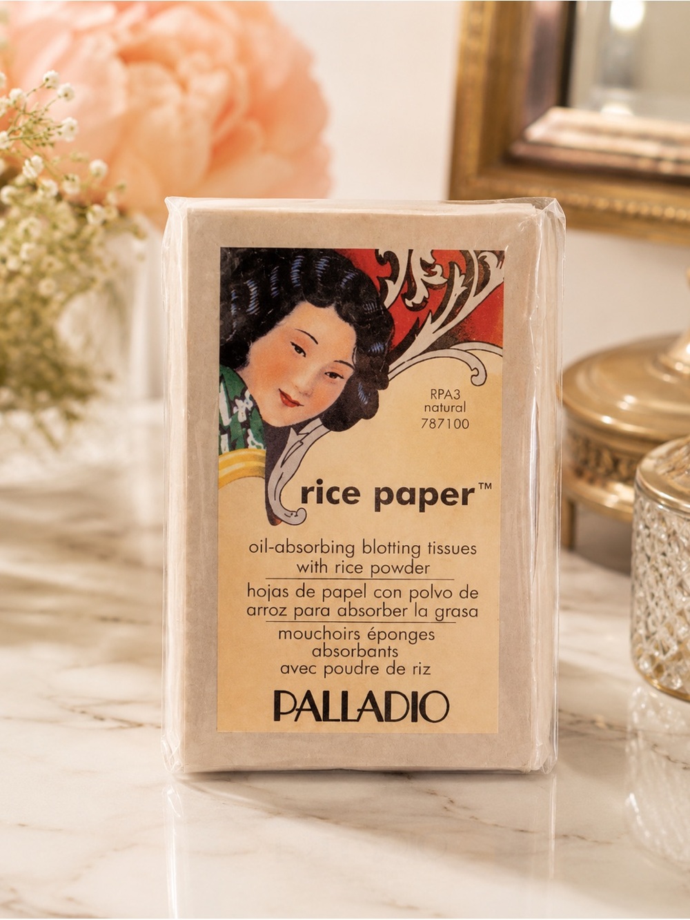 New Palladio rice paper oil absorbing‎ blotting tissues with rice powder